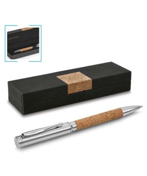 Kugelschreiber aus Kork in Schachtel