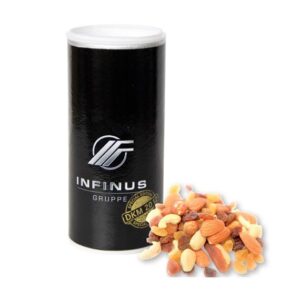 Pappdose Slim mit Bio-Studentenfutter, 60g