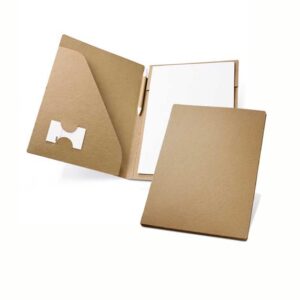 Dokumentenmappe inkl. recycleten Blätten und Kugelschreiber